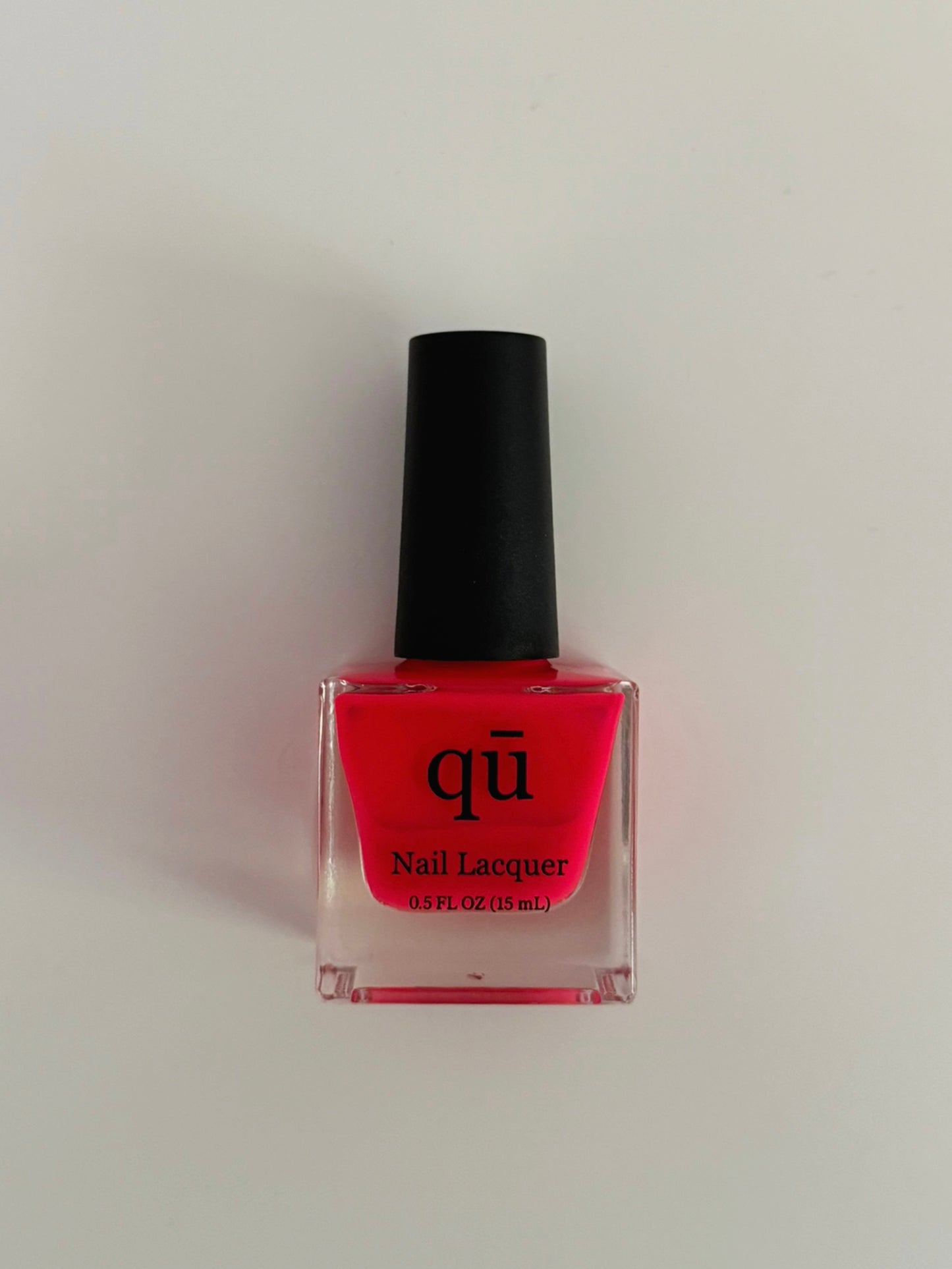 Scarlet red to hot pink mood changing nail polish.