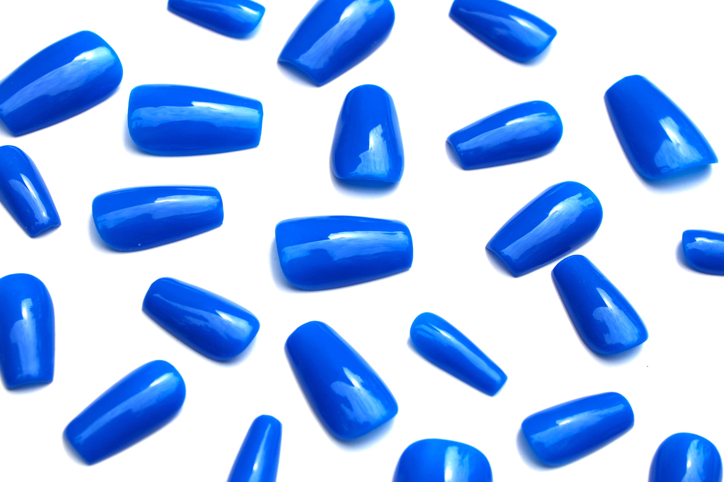 Blue Crush | Luxury Hand-Painted Press On Nails